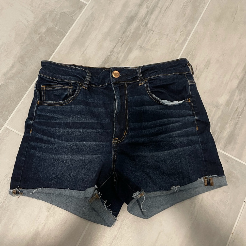 American Eagle Hi-Rise Shortie Jean Shorts